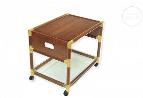 Bubinga wood waitress cabinet