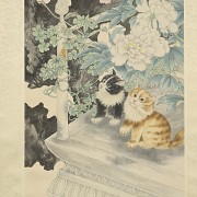 Chinese painting ‘Cats and flowers’, 20th century - 4