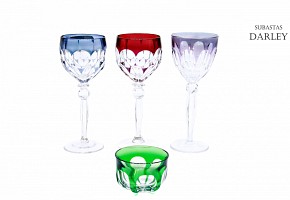 Bacarrat glass lot, 20th century