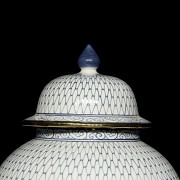 Blue and white porcelain tibor, 20th century