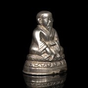 Small silver Buddhist figure, Qing dynasty