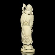 A carved ivory 