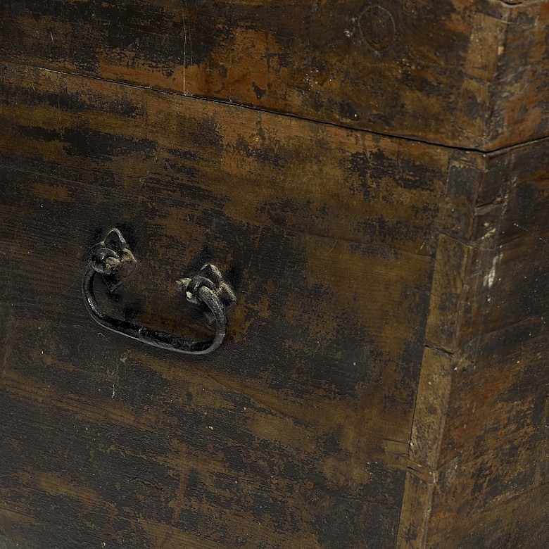 Antique wooden chest, 19th century - 6