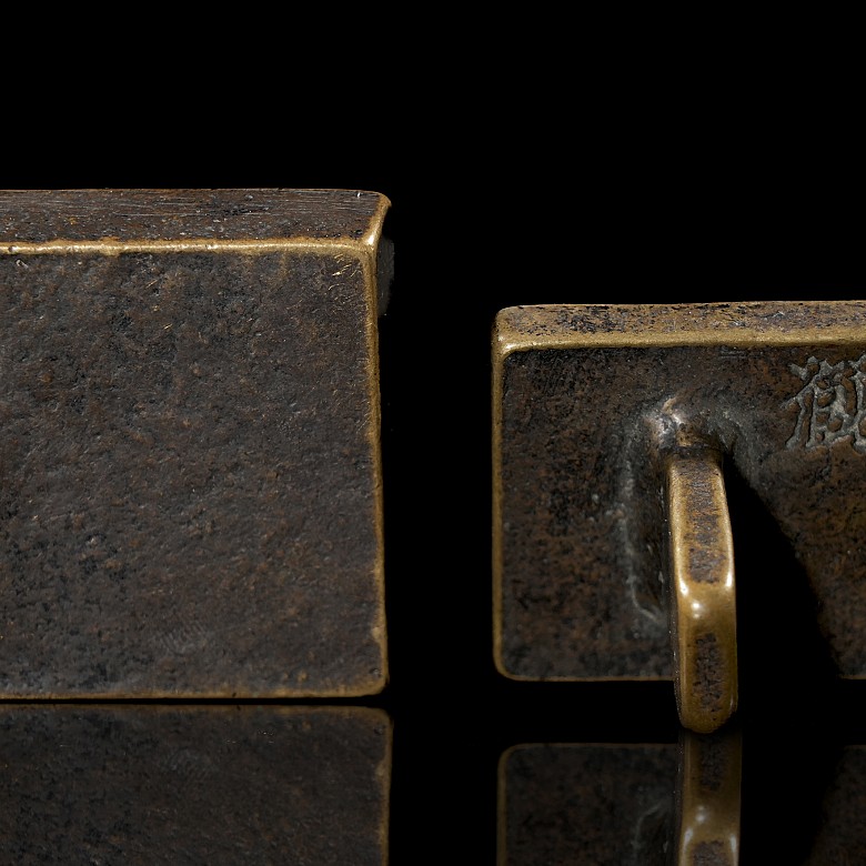 Small bronze seal, Qing dynasty