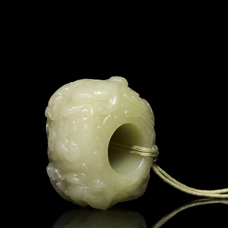 Yellow jade ring, Qing Dynasty, Qianlong