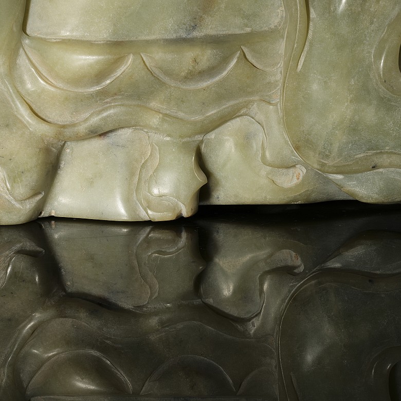 ‘Guanyn’ carved Shoushan stone, Qing dynasty