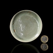 Small celadon-glazed earthenware dish, Song dynasty