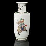 Wucai Porcelain Vase ‘Characters’, Qing dynasty