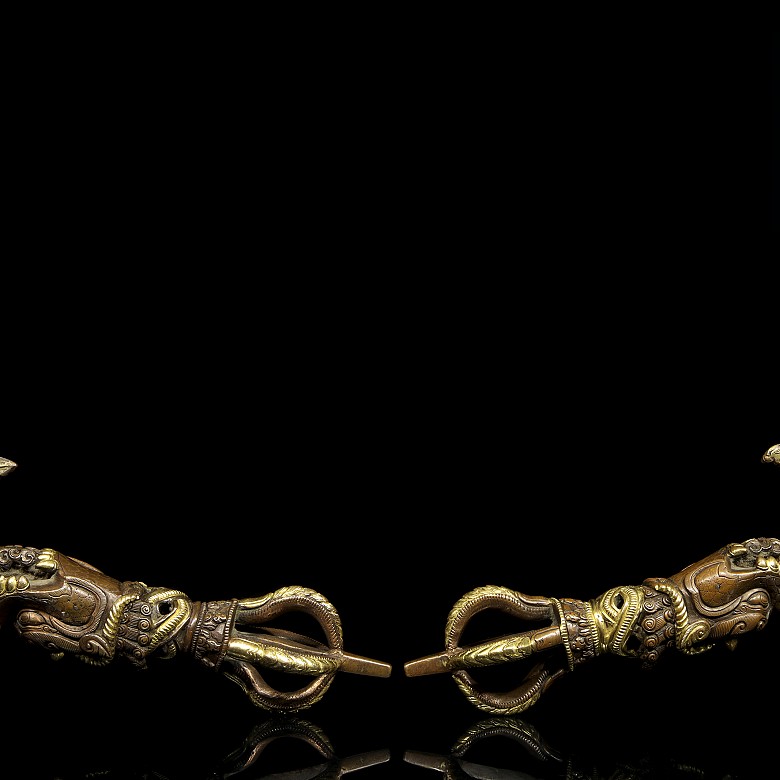 Pair of vajra swords, Qing dynasty, Qianlong