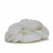 Carved jade crab, 20th century