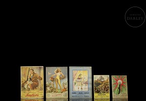 Set of small advertising posters, 20th century