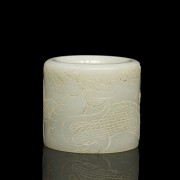 White jade “Dragon” archer ring, Qing dynasty