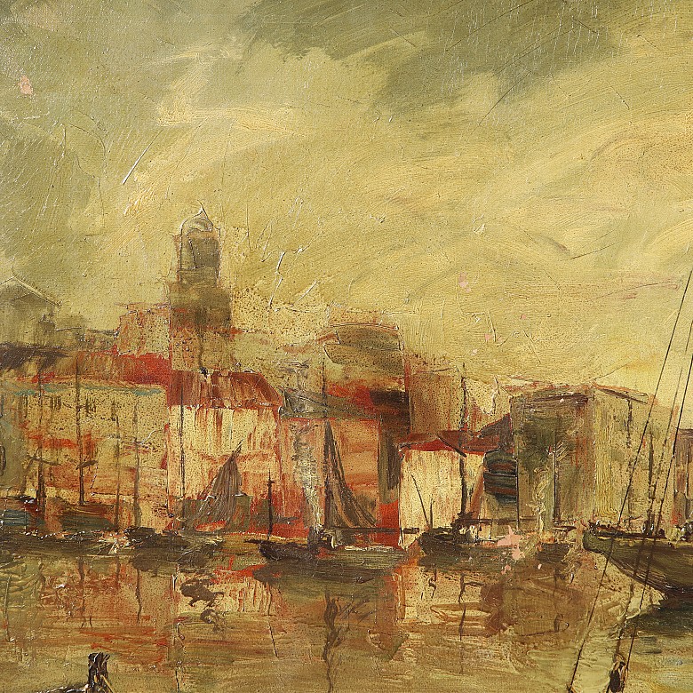 Eleuterio Bauset (1908-1980) ‘Port’ - 2