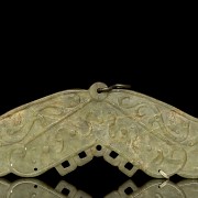 Large jade plaque “Fishes”, Qing dynasty