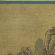 Chinese painting ‘Palace among the Mountains’, 20th century