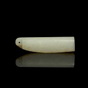 Small carved jade pendant, 20th century