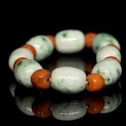 Jadeite bead bracelet, Qing dynasty