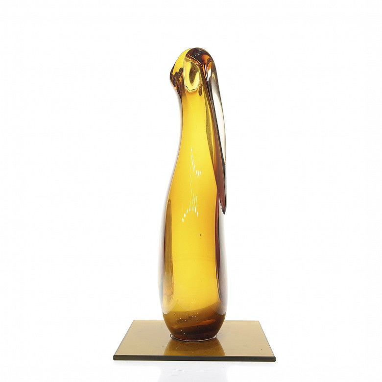 Molinary. Murano glass vase, 20th century