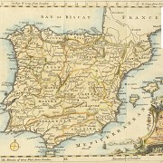 English maps of Spain and Portugal, 19th - 20th Century