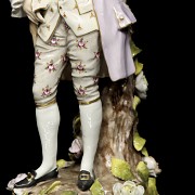 German porcelain ‘Candelabra with gentleman’, 20th century - 7