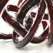 Glass sculpture “Decorative knot”, 20th century