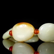 Eight jade bead bracelet, 20th century