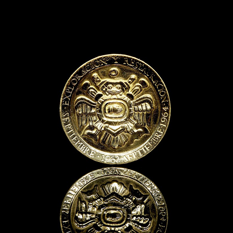 Moneda medalla de oro 