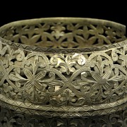 Set of three silver bracelets, 20th century