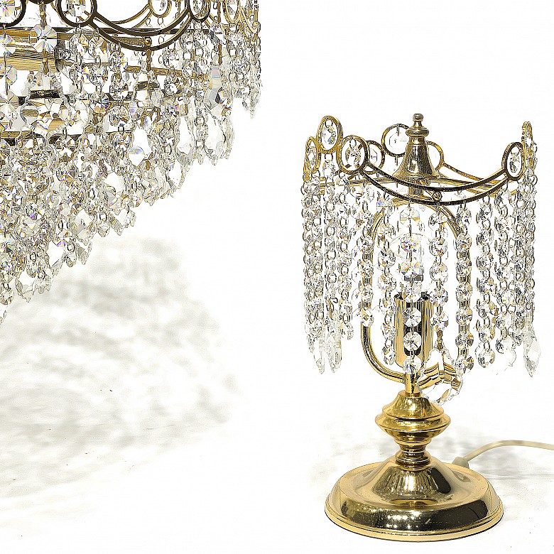 Set of chandeliers with Swarovski crystals, 20th century