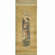 Japanese painting ‘Noble couple’ 20th century