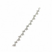 18k white gold and diamonds bracelet, TOUS