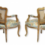 Pair of armchairs, 20th century