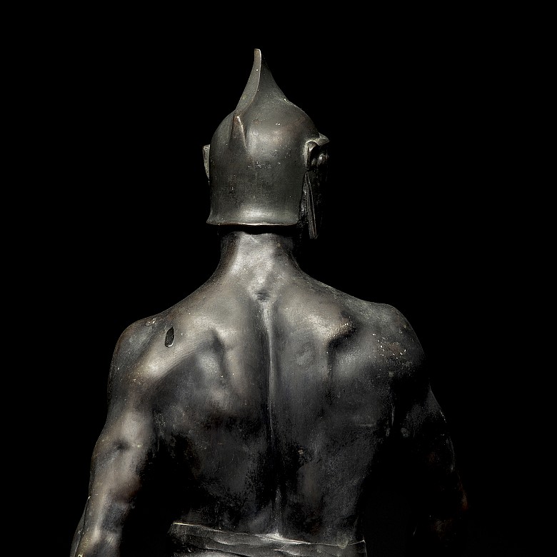 Bronze sculpture ‘Great Warrior’, 20th century