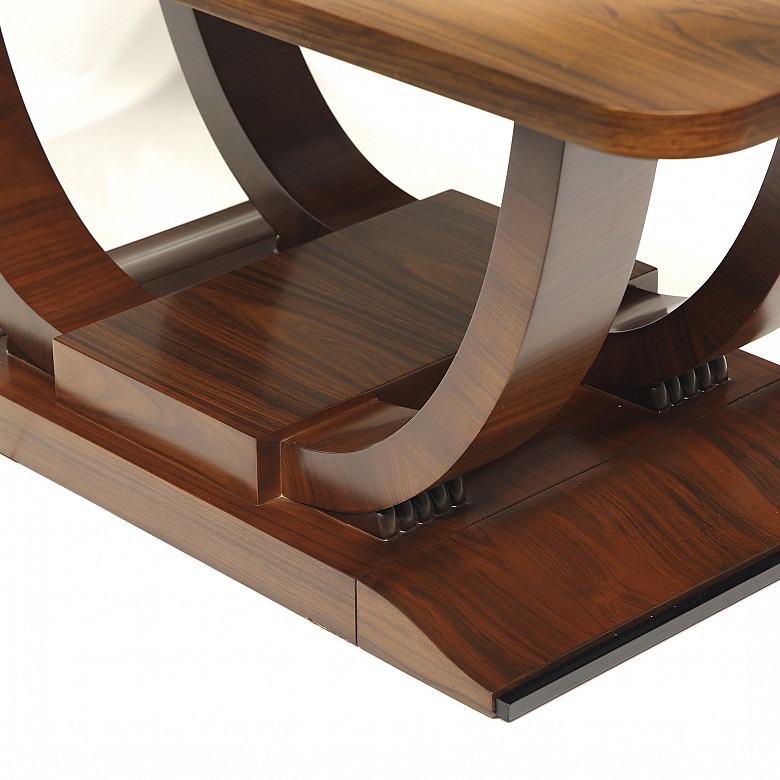 Mesa de centro estilo Art Déco de madera Palo Santo - 7