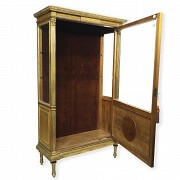 Louis XVI style gilded wood display cabinet, 20th century - 5