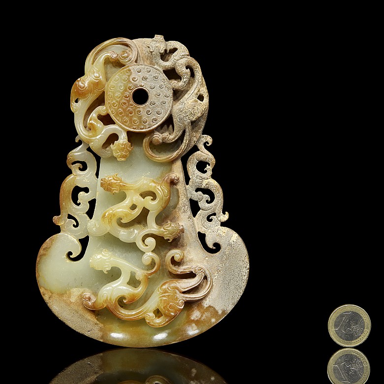 Carved jade plaque “Dragons and phoenix”, Western Han dynasty - 8