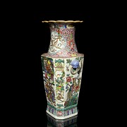 Cantonese vase famille rose “Scenes”, 20th century