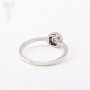 Ring in 18k white gold with diamonds