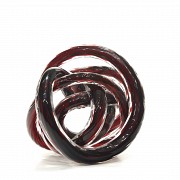 Glass sculpture “Decorative knot”, 20th century