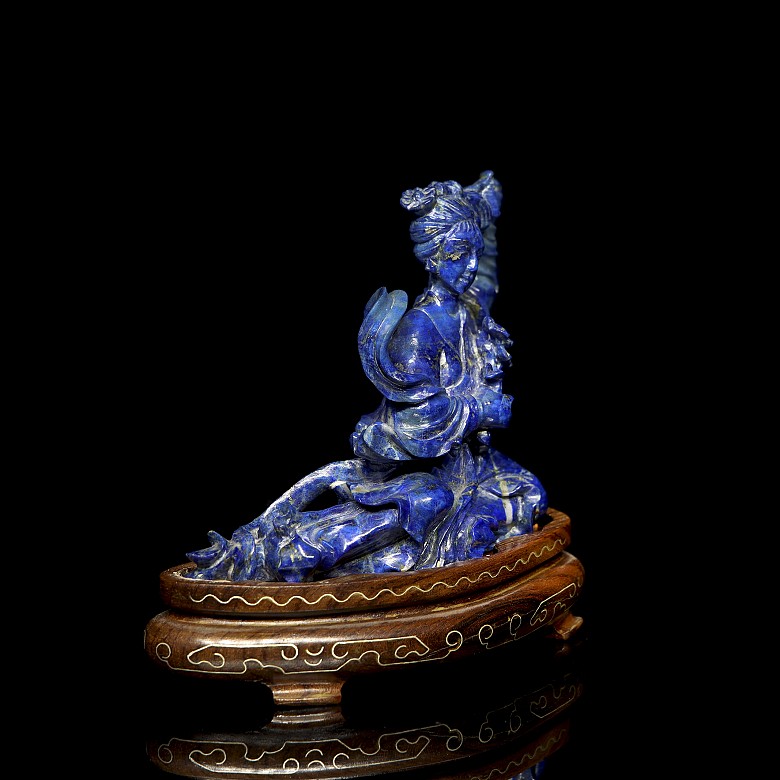 Carved lapis lazuli figure ‘Lady’, 20th century - 1