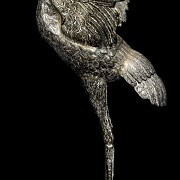 Pair of silver herons, 20th century