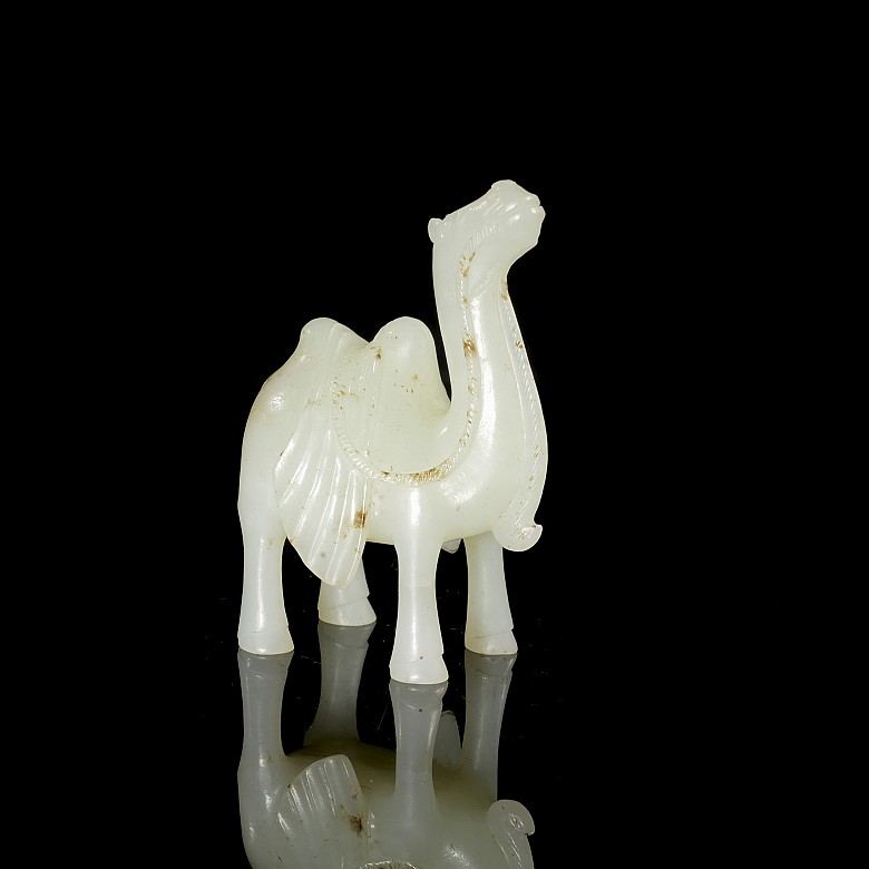 Carved jade figurine ‘Camel’, Qing dynasty