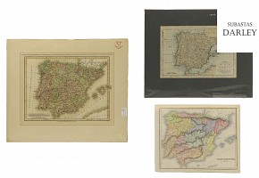 Conjunto de mapas ingleses de la 