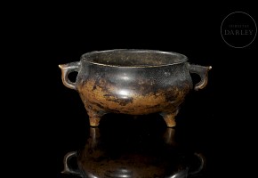 Bronze tripod censer, Qing dynasty