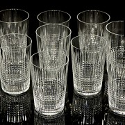 Juego de vasos de cristal 