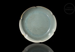 Celadon ware lobed dish, Song Dynasty