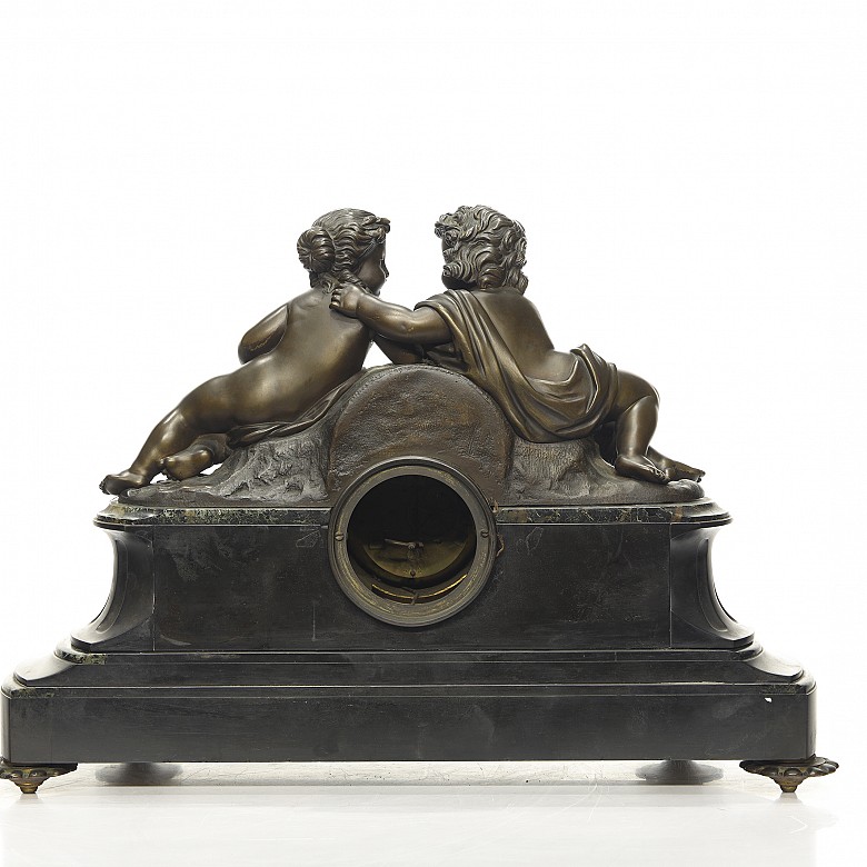 Mantelpiece clock by Jean-Jacques Feuchere (1807-1852) ‘Children’