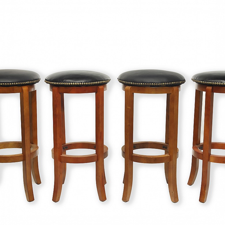 Set of folding bar furniture with stools, 20th century