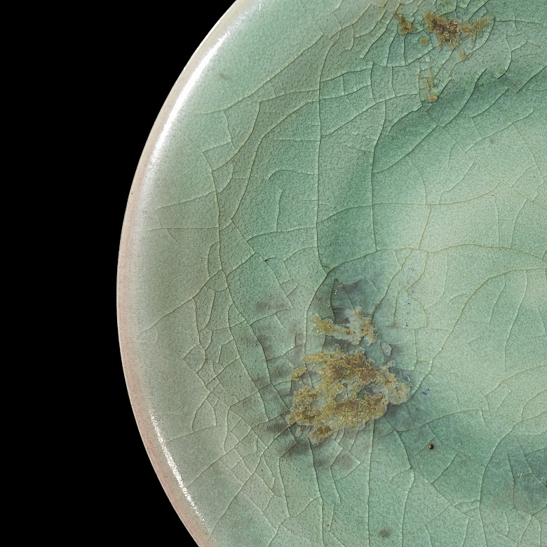 Ruyao Glazed Porcelain Dish, Jin dynasty