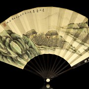 Paper fan, with Jincheng mark (1878 - 1926)